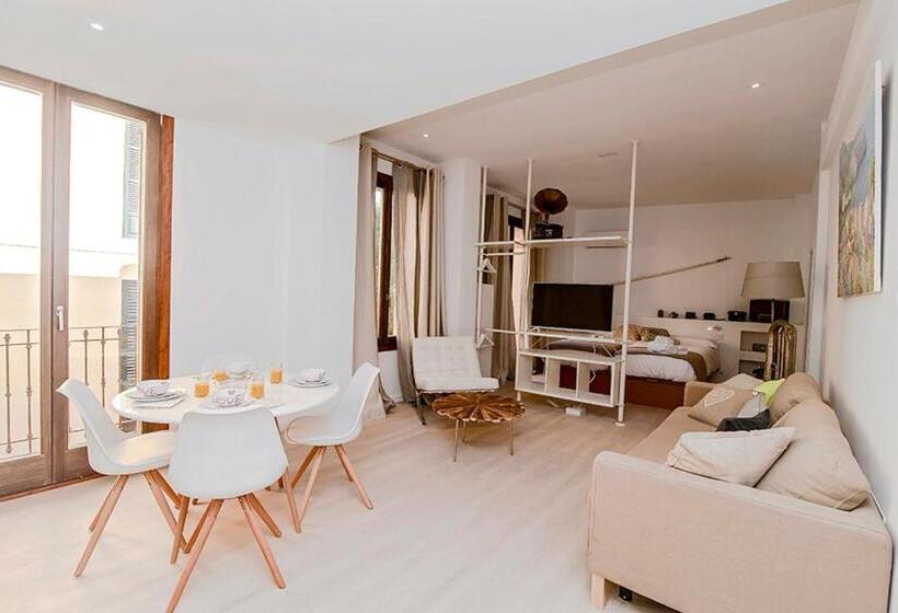 شقة غرفة نوم واحدة مزودة بشُرفة, Can Blau Homes Turismo De Interior