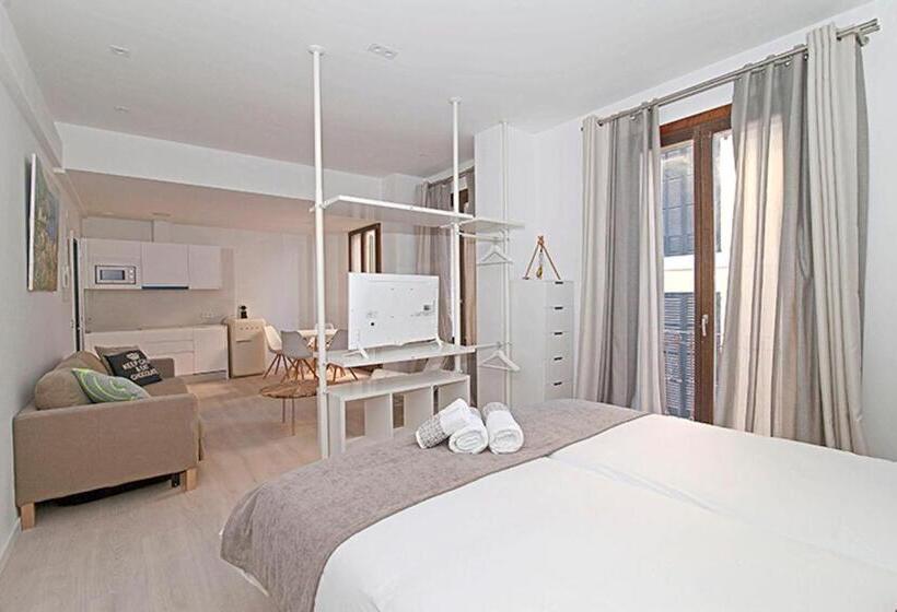 شقة غرفة نوم واحدة مزودة بشُرفة, Can Blau Homes Turismo De Interior