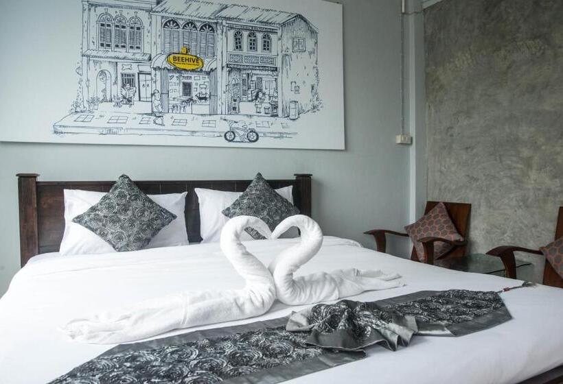 디럭스 룸, Beehive Phuket Oldtown Hostel