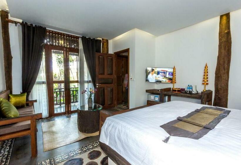 발코니가 있는 프리미엄 룸, Khmer Paradise Villa