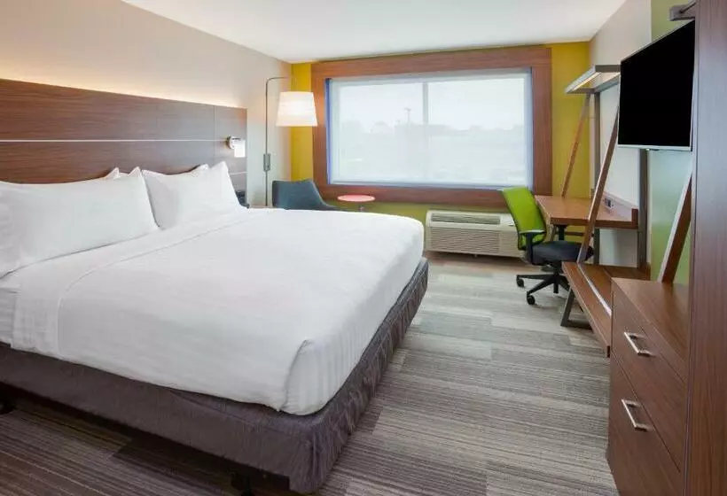 身障者適用キングサイズベッドルーム, Holiday Inn Express And Suites Des Moines Downtown, An Ihg