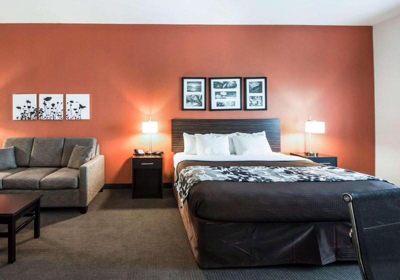 Люкс Кровать Кинг, Sleep Inn & Suites Hennessey North