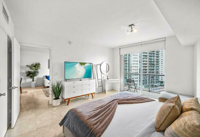 شقة غرفة نوم واحدة مزودة بشُرفة, Icon Brickell Luxury Residence