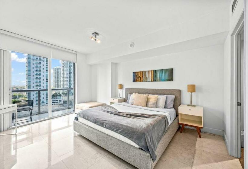 شقة غرفة نوم واحدة مزودة بشُرفة, Icon Brickell Luxury Residence