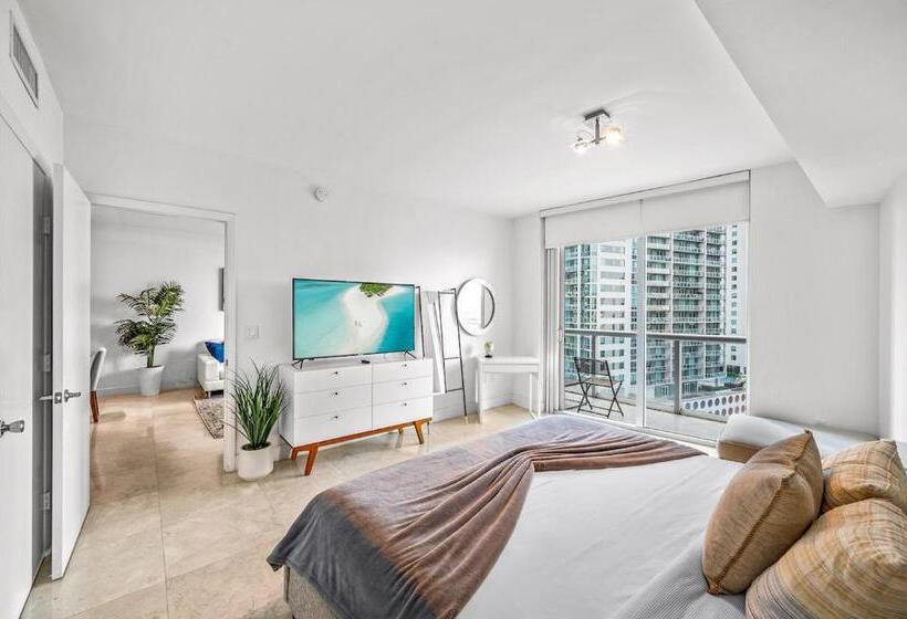 شقة غرفة نوم واحدة مزودة بشُرفة, Icon Brickell Luxury Residence