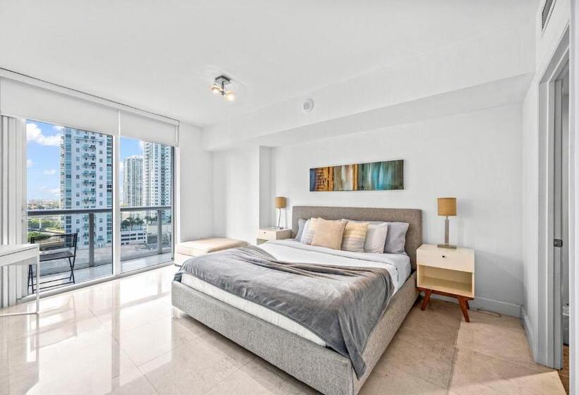 شقة غرفة نوم واحدة مزودة بشُرفة, Icon Brickell Luxury Residence
