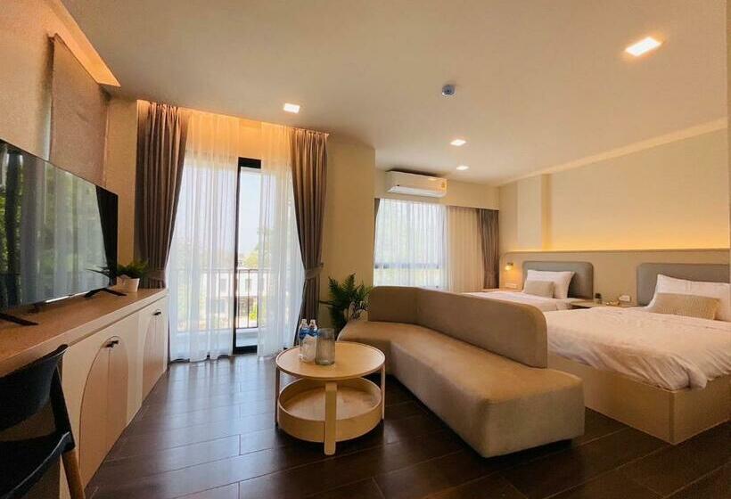 غرفة ديلوكس, บ้านสุขใจ สามใบเถา