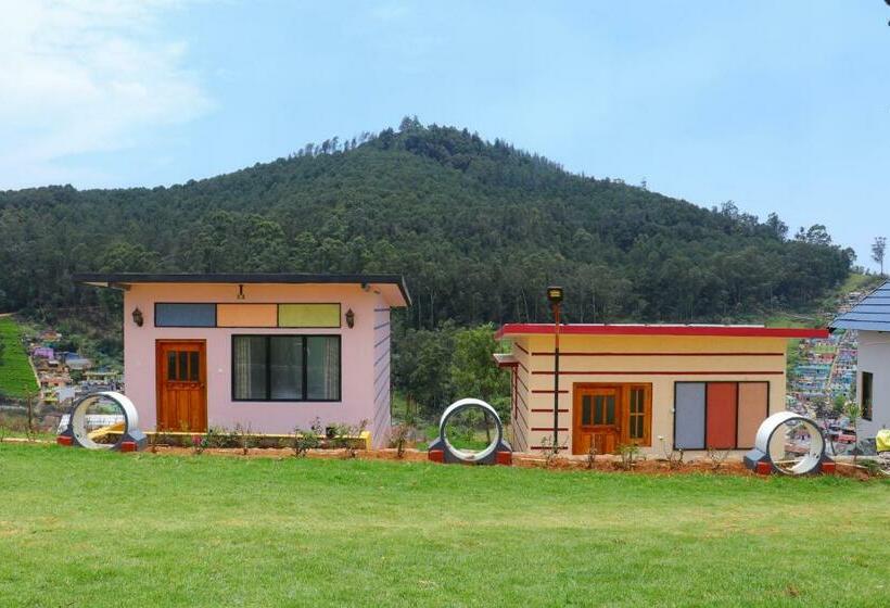 带花园景观和一个卧室的别墅, The Frame Resorts Ooty