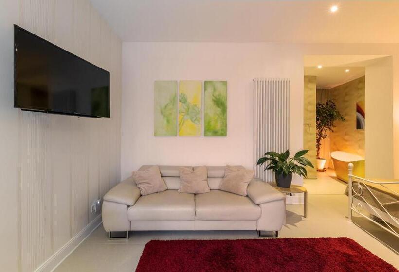 带1个卧室带花园景观的公寓, Appartements An Der Therme