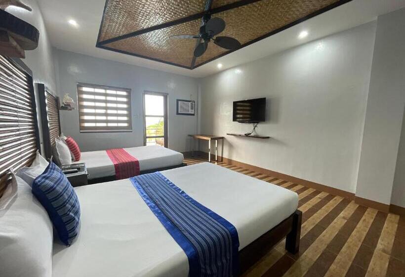 اتاق لوکس با بالکن و چشمانداز دریا, Lasersita Casitas And Water Spa Beach Resort By Cocotel