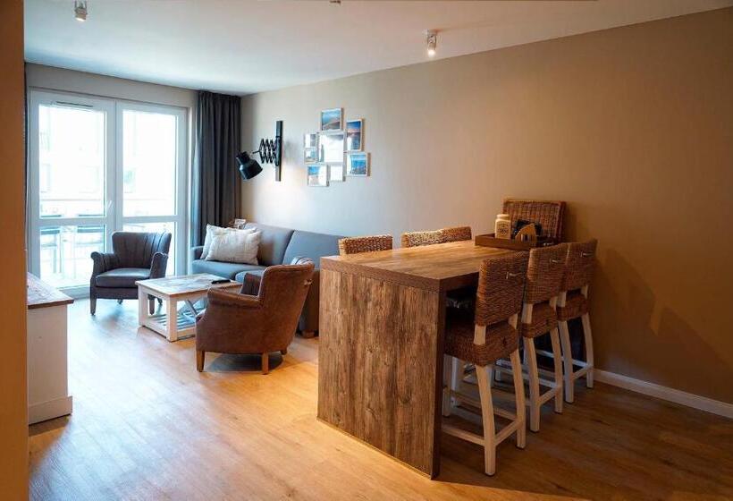 דירת שני חדרים עם מרפת, Beach Apartments Heiligenhafen