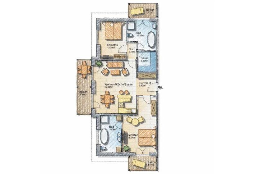 דירת שני חדרים, Beach Apartments Heiligenhafen