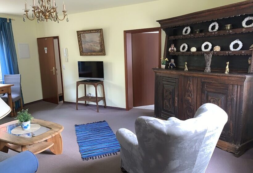 شقة غرفة واحدة مزودة بتراس, Pension Teutonia