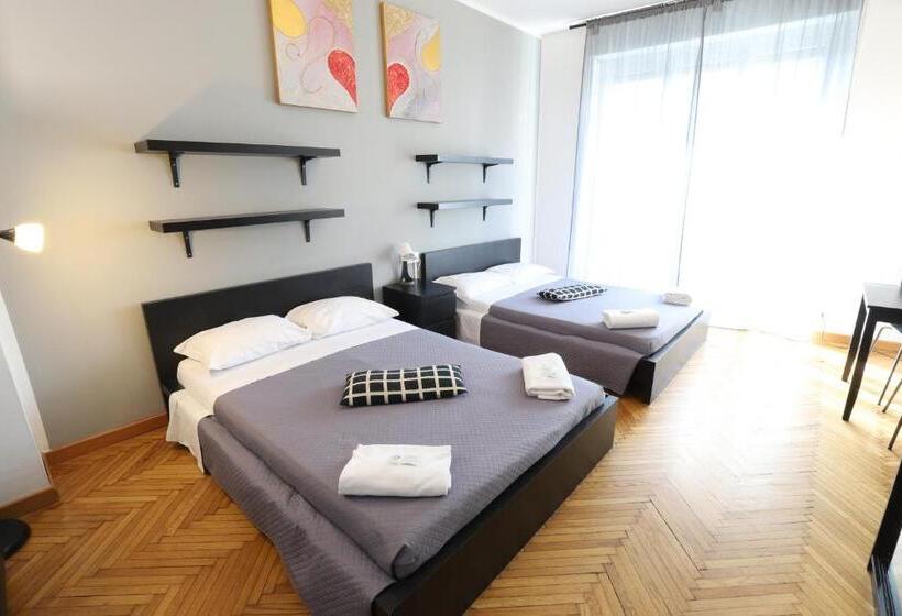 اتاق استاندارد سه تخته با سرویس بهداشتی مشترک, Guest House Pirelli Milano