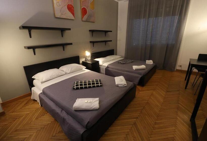 اتاق استاندارد سه تخته با سرویس بهداشتی مشترک, Guest House Pirelli Milano