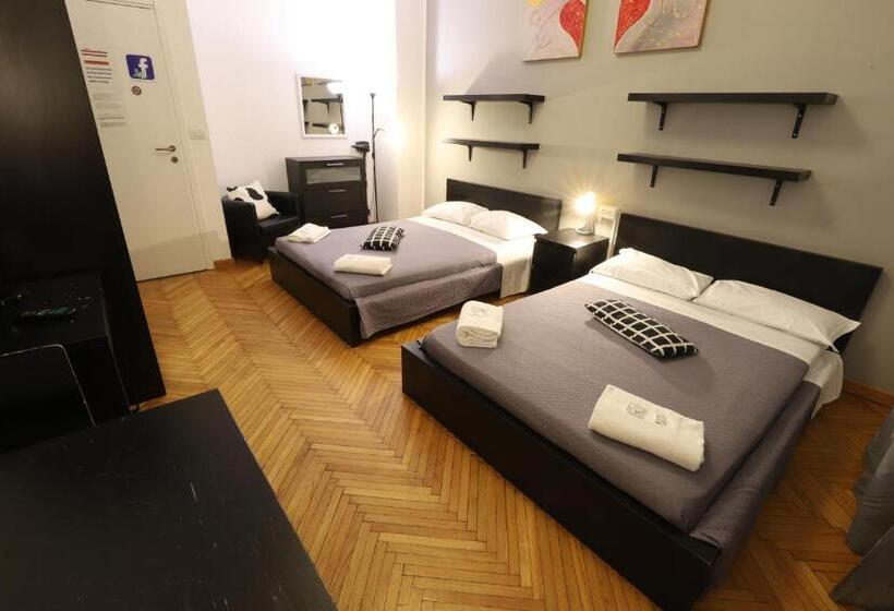 اتاق استاندارد چهارنفره با سرویس بهداشتی مشترک, Guest House Pirelli Milano