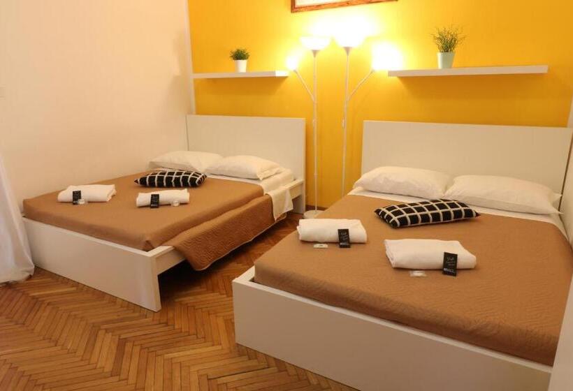 اتاق استاندارد چهارنفره با سرویس بهداشتی مشترک, Guest House Pirelli Milano
