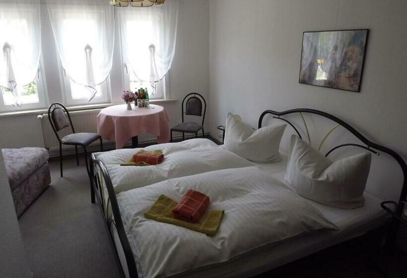 스탠다드 룸 공동 욕실, Pension Bodetal