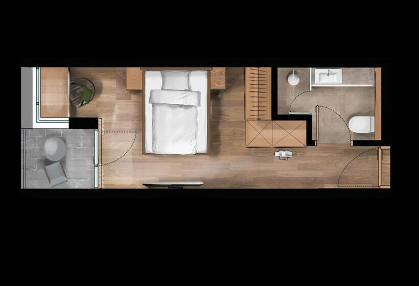 חדר סטנדרט יחיד עם מרפסת, Fischer