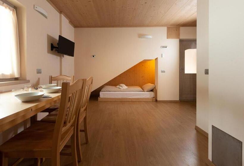 آپارتمان 1 خوابه با چشمانداز, Meublè Adler   Rooms & Mountain Apartments