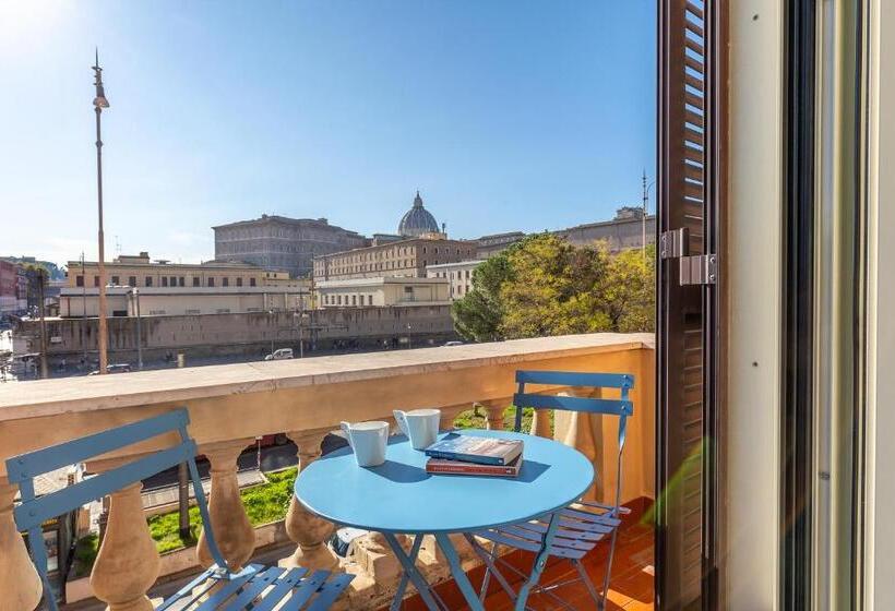 חדר סטנדרט עם מרפסת, St. Peter S View Apartment
