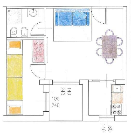 Apartament 1 Sypialnia, Spiaggia Residence