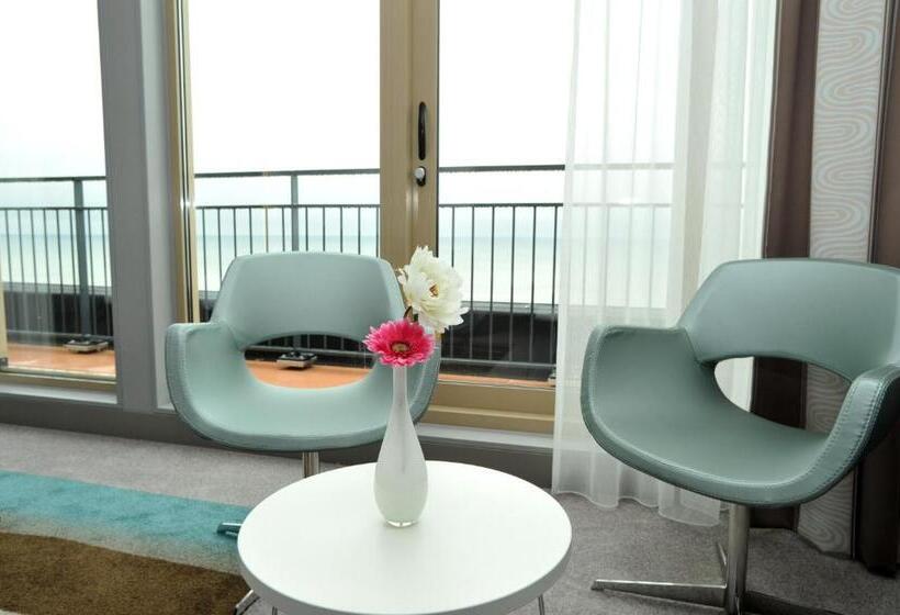 חדר סטנדרטי יחיד עם נוף לים, Strandhotel Golfzang