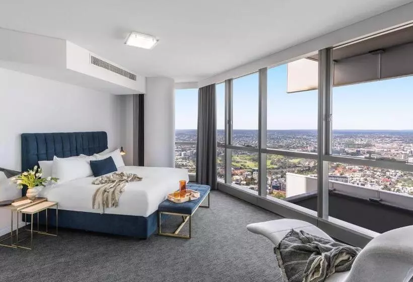 １ベッドルームペントハウスアパート, Meriton Suites Herschel Street, Brisbane