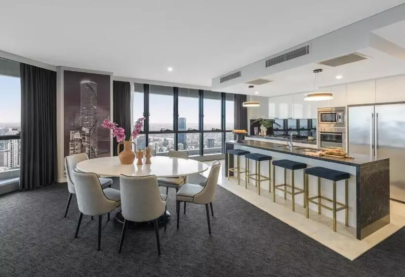１ベッドルームペントハウスアパート, Meriton Suites Herschel Street, Brisbane