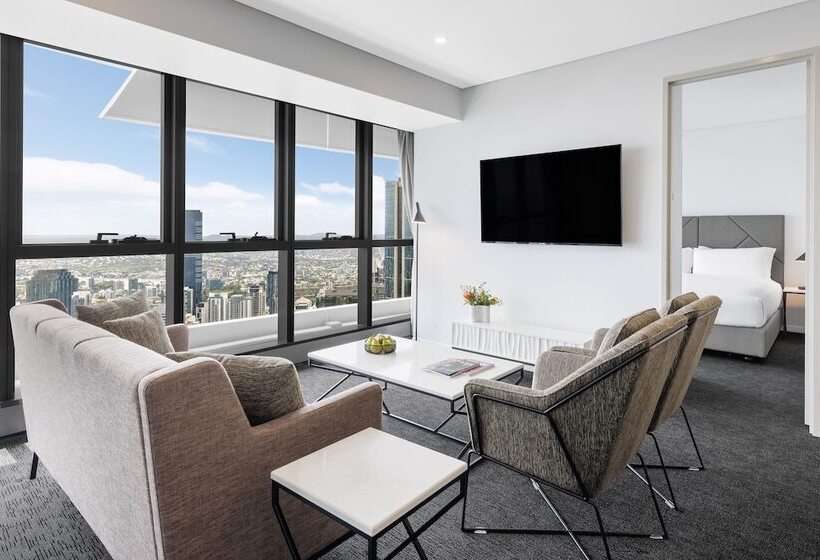 침실 2개 스위트, Meriton Suites Herschel Street, Brisbane