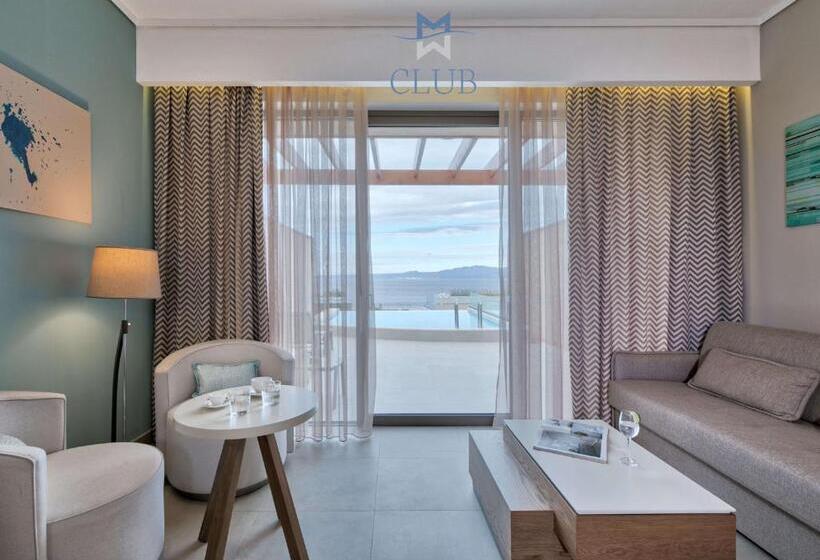 带海景的俱乐部房间, Miraggio Thermal Spa Resort