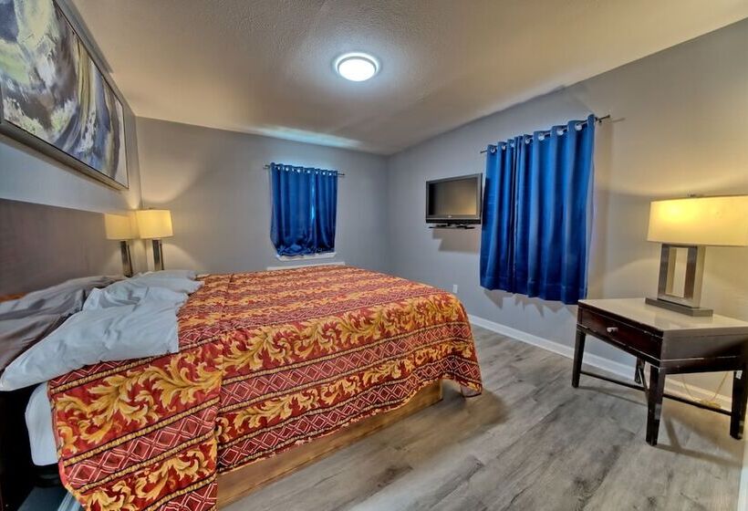 شقة غرفة واحدة مطلة على حمام السباحة, Aqua View Motel
