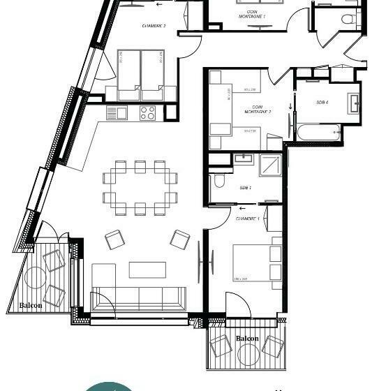 آپارتمان سوپریور 1 خوابه, Lodge Des Glaciers