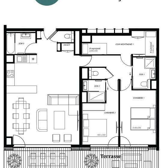 آپارتمان سوپریور 1 خوابه, Lodge Des Glaciers