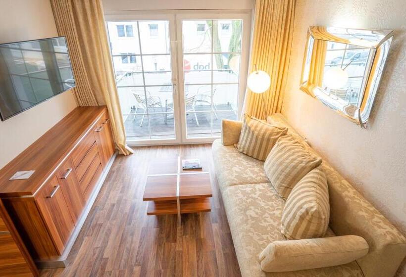 带1个卧室的豪华公寓, Arkona Strandresidenzen