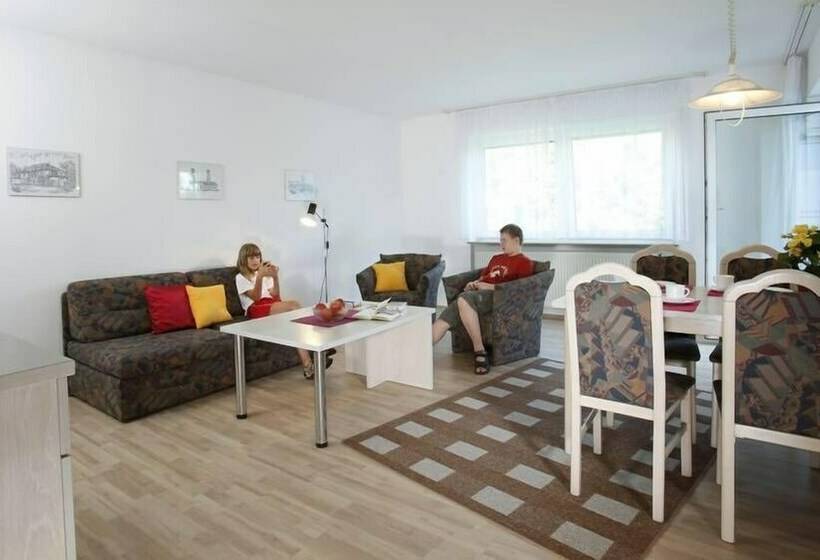 דירת חדר נוף לגינה, Parkblick Aparthotel Und Ferienwohnungen