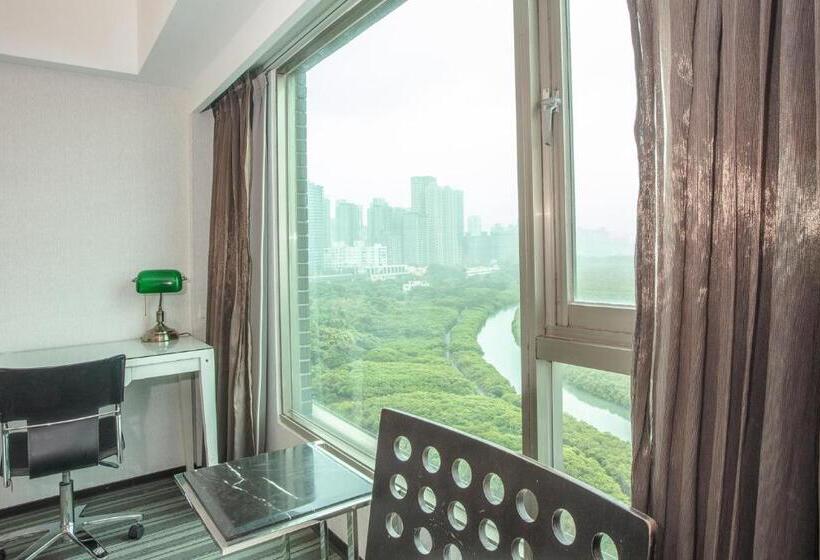 اتاق سوپریور با چشم‌انداز دریا, 觀海樓海景大飯店 Hotel Cloud Riverside
