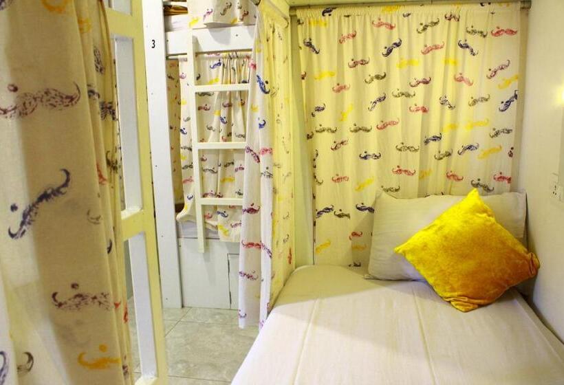带共用卧室公用房间的床, Moustache Hostel Jaipur