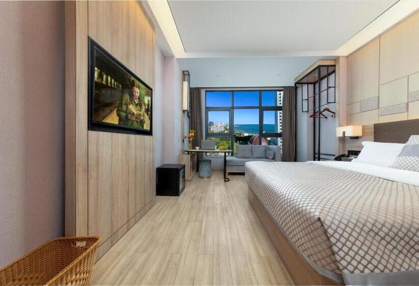 带大床的标准间, 莫林酒店(moning Hotel）