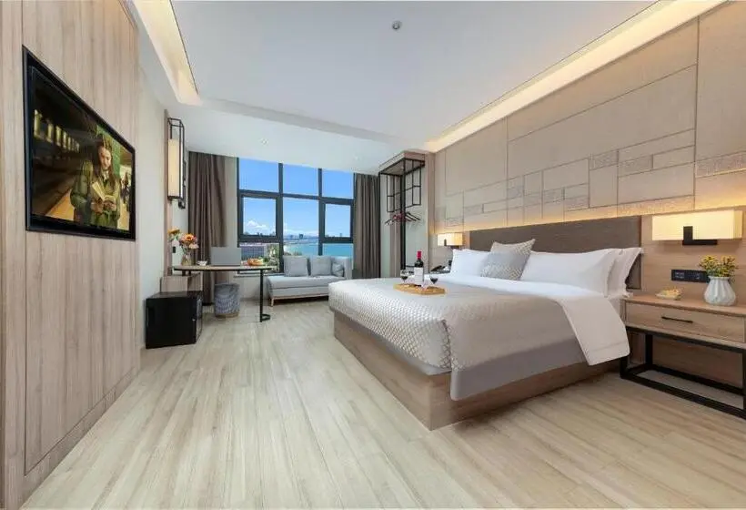 Standard-huone King-vuode, 莫林酒店(moning Hotel）