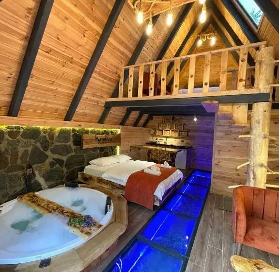 キングサイズベッドのデラックスルーム, Waterfallbungalow