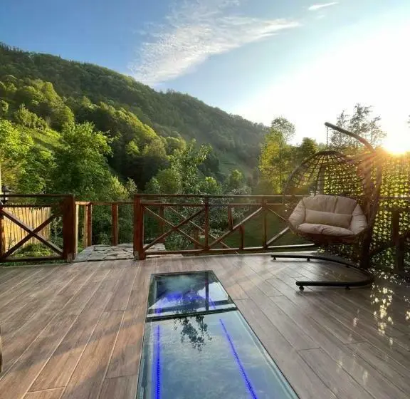 キングサイズベッドのデラックスルーム, Waterfallbungalow