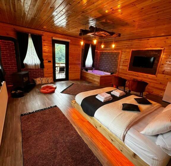 带大床的套房, Ria Süit Otel Bungalov