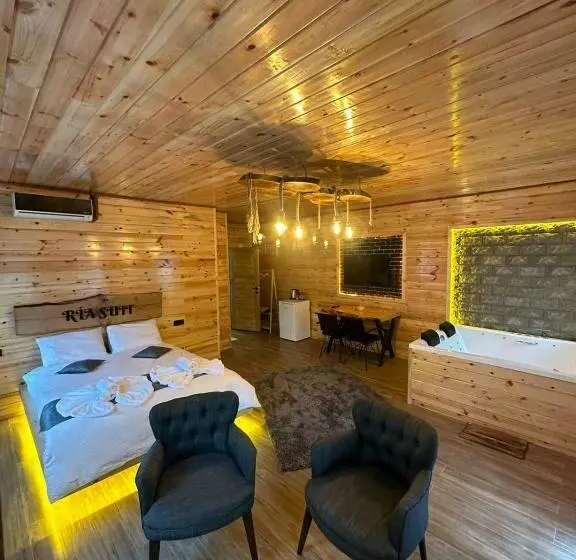 キングサイズベッドのスタンダードルーム, Ria Süit Otel Bungalov