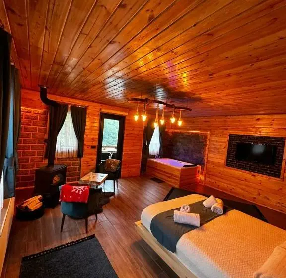 キングサイズベッドのデラックススイート, Ria Süit Otel Bungalov