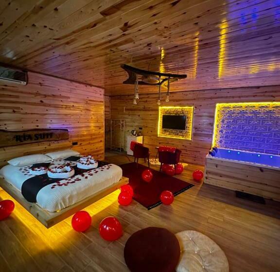 غرفة ديلوكس مزودة بشرفة, Ria Süit Otel Bungalov