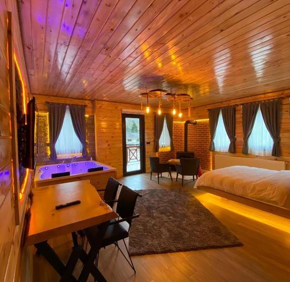 带大床的复式套间, Ria Süit Otel Bungalov