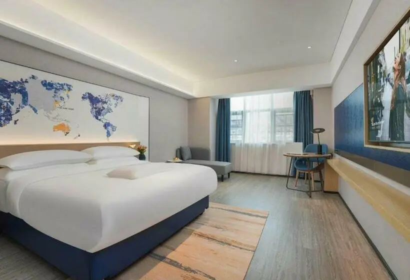 キングサイズベッドのスタンダードルーム, Kyriad Hotel Baoying Jinyuan Square High Speed Railway Station