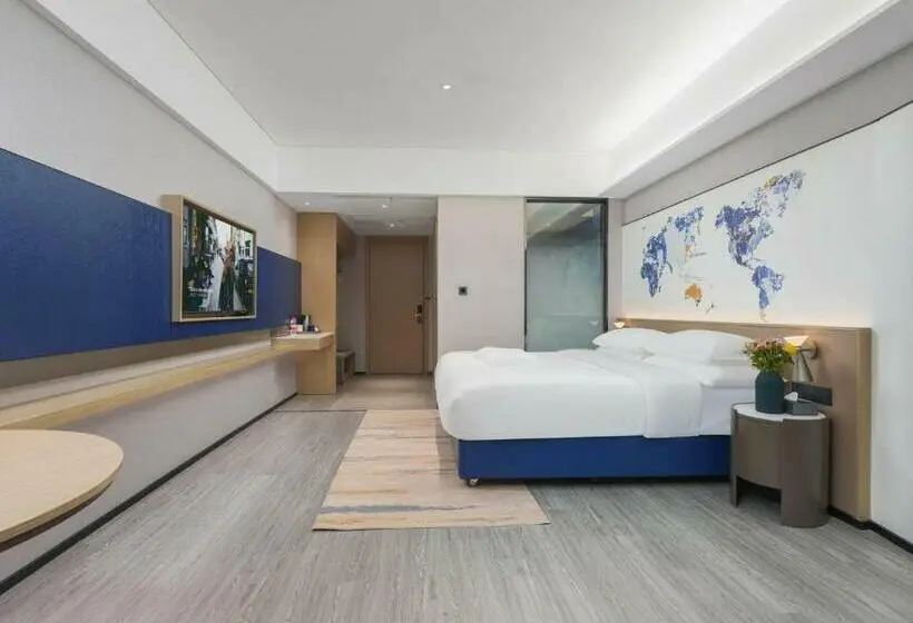 キングサイズベッドのスタンダードルーム, Kyriad Hotel Baoying Jinyuan Square High Speed Railway Station