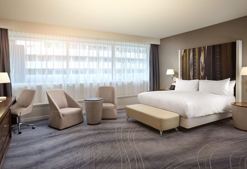 适合残疾人士使用的带超级大床的标准间, Doubletree By Hilton Hotel Wroclaw